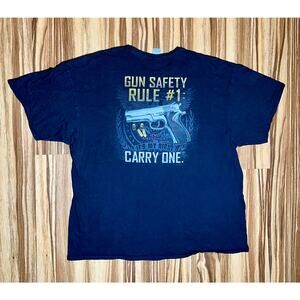 Buck Wear Gun Safety Rule 1 carry one 3XL Tshirt